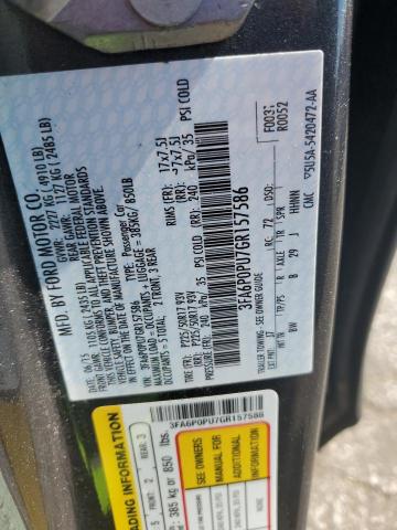 VIN 3FA6P0PU7GR157586 2016 Ford Fusion, Se Phev no.13