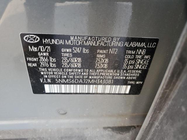 2021 HYUNDAI SANTA FE S - 5NMS6DAJ2MH343081