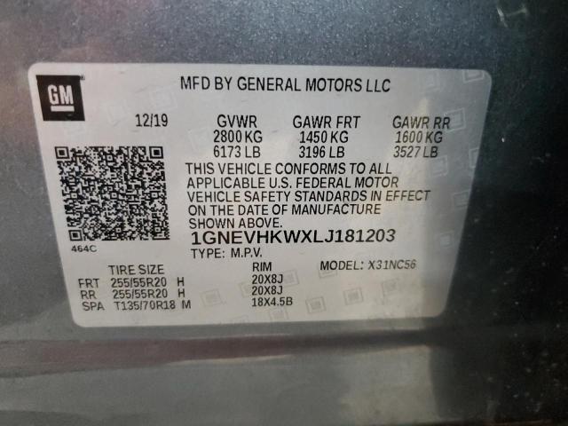 2020 CHEVROLET TRAVERSE L - 1GNEVHKWXLJ181203