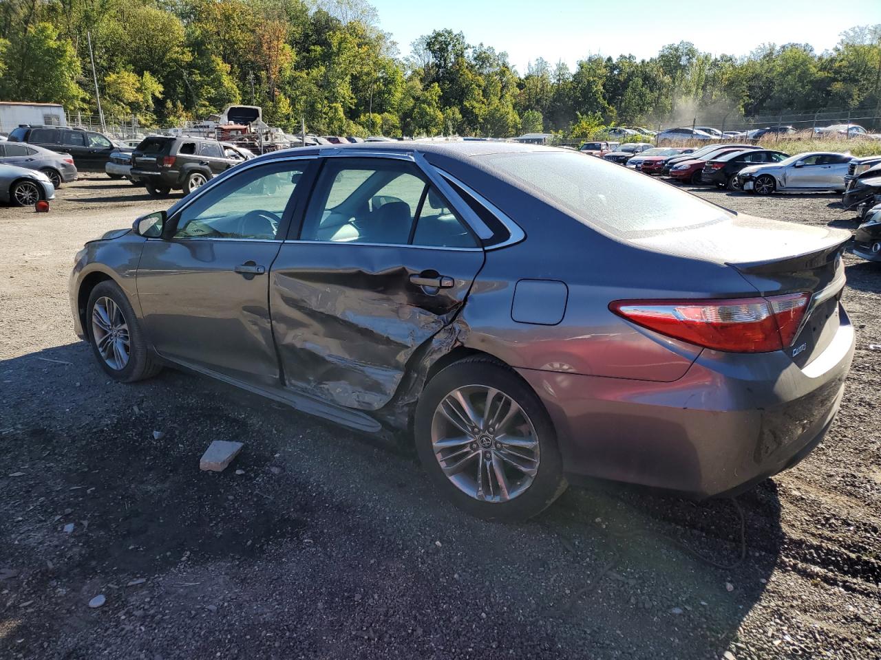 TOYOTA CAMRY LE 2017 gray  gas 4T1BF1FK1HU299553 photo #3