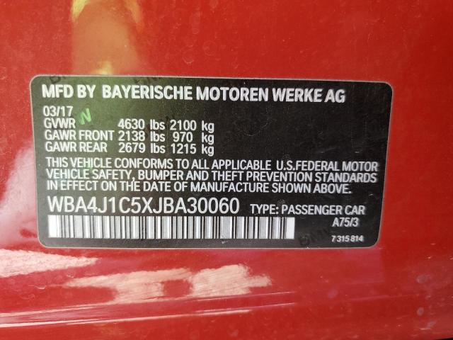 2018 BMW 430I GRAN - WBA4J1C5XJBA30060
