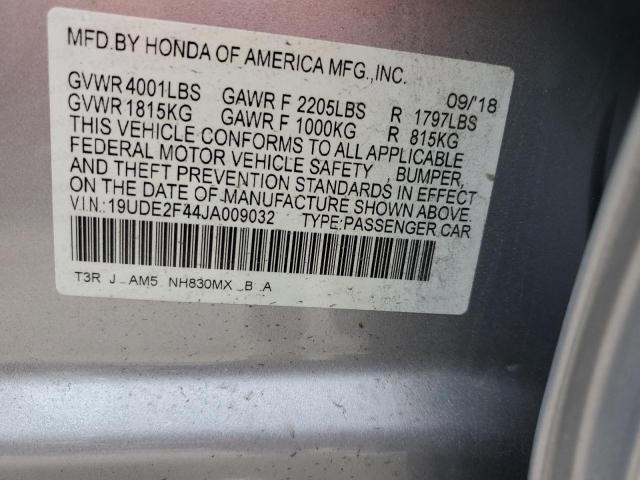 2018 ACURA ILX SPECIA 19UDE2F44JA009032