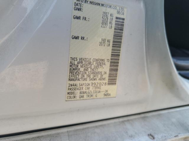 2016 NISSAN ALTIMA 2.5 - 1N4AL3AP1GN392028