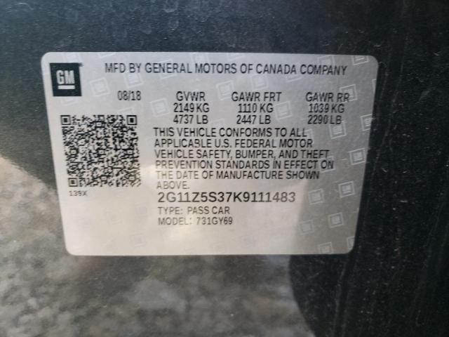 VIN 2G11Z5S37K9111483 2019 CHEVROLET IMPALA no.13