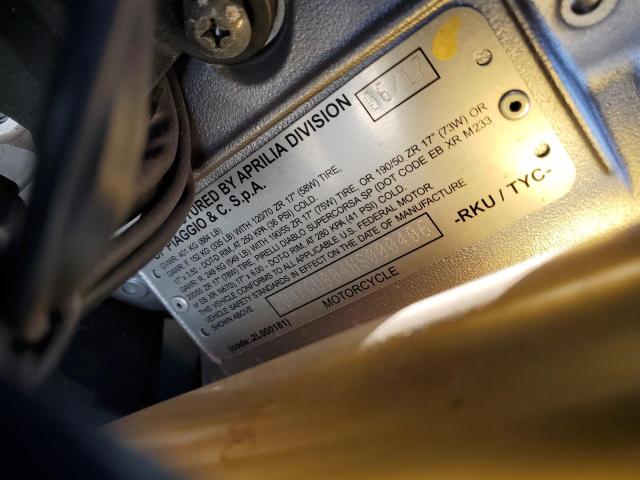 2017 APRILIA TUONO V4 1 ZD4KGU004HS000406