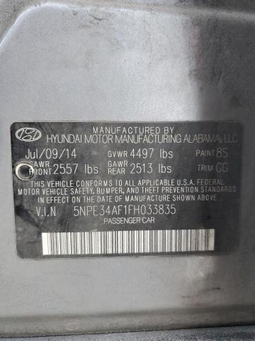 2015 HYUNDAI SONATA SPO - 5NPE34AF1FH033835