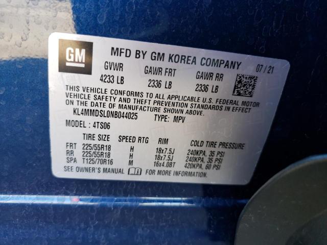 2022 BUICK ENCORE GX - KL4MMDSL0NB044025