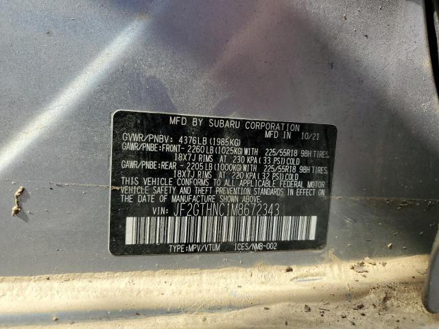 2021 SUBARU CROSSTREK - JF2GTHNC1M8672343