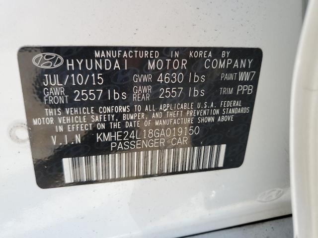 VIN KMHE24L18GA019150 2016 Hyundai Sonata, Hybrid no.13