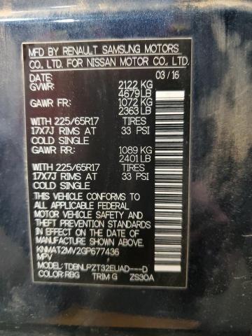 2016 NISSAN ROGUE S - KNMAT2MV2GP677436
