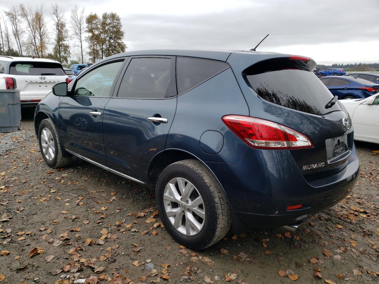 NISSAN MURANO S 2013 gray  gas JN8AZ1MW4DW321688 photo #3