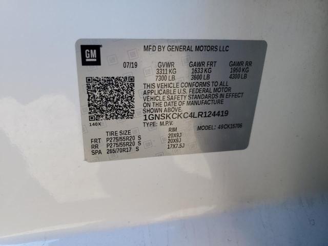 2020 CHEVROLET TAHOE K150 - 1GNSKCKC4LR124419