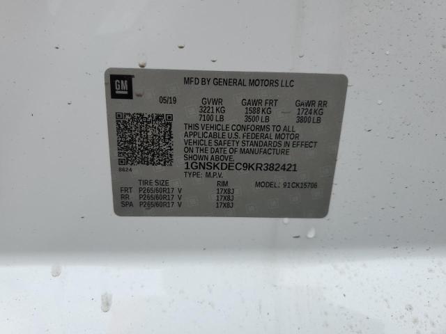 2019 CHEVROLET TAHOE POLI - 1GNSKDEC9KR382421