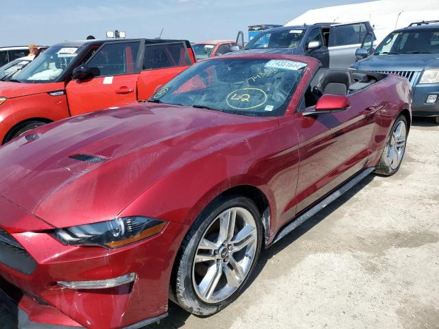 FORD MUSTANG 2019 red  gas 1FATP8UHXK5112890 photo #1