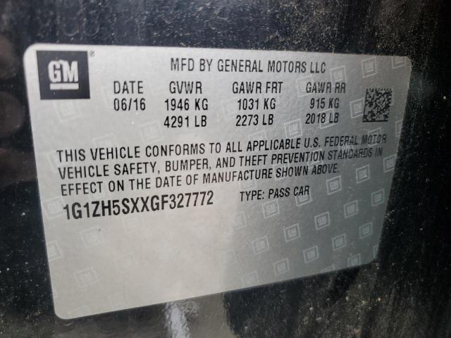 2016 CHEVROLET MALIBU PRE - 1G1ZH5SXXGF327772