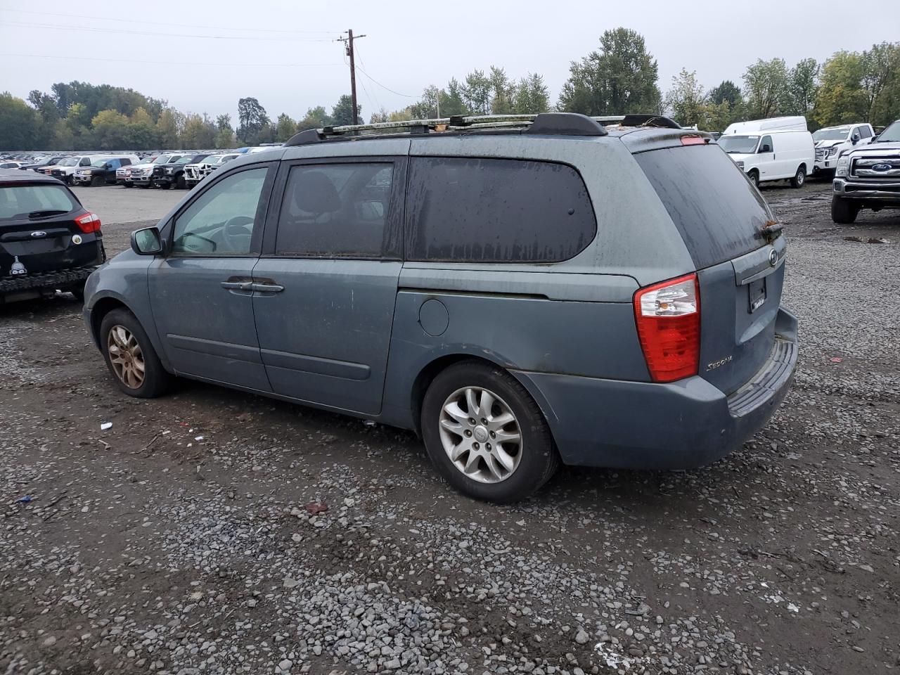 KIA SEDONA EX 2006 blue  gas KNDMB233566097439 photo #3