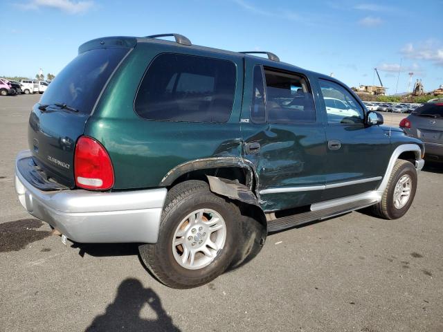 DODGE DURANGO SL 2002 green 4dr spor gas 1B4HS58N32F155715 photo #4