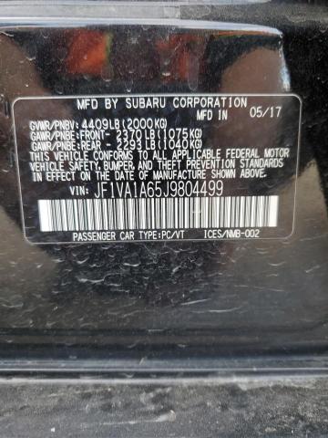 2018 SUBARU WRX - JF1VA1A65J9804499