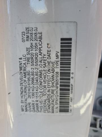 2023 HONDA PILOT TOUR - 5FNYG1H74PB051938