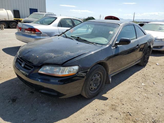 HONDA ACCORD LX 2002 black coupe gas 1HGCG22472A026596 photo #1