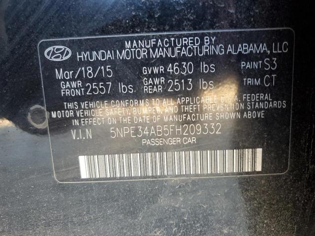 2015 HYUNDAI SONATA SPO - 5NPE34AB5FH209332