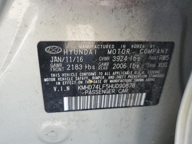 2017 HYUNDAI ELANTRA SE - KMHD74LF5HU090878