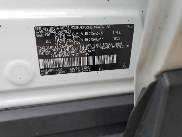 VIN 2T3W1RFV8MW119110 2021 Toyota RAV4, Xle no.14