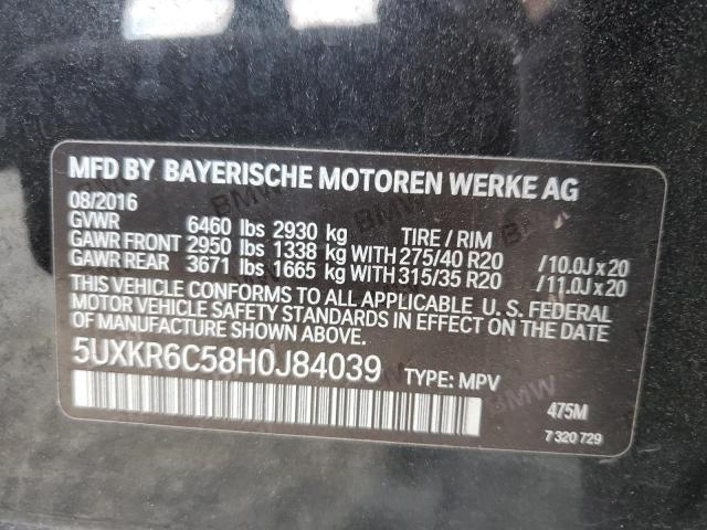 2017 BMW X5 XDRIVE5 - 5UXKR6C58H0J84039