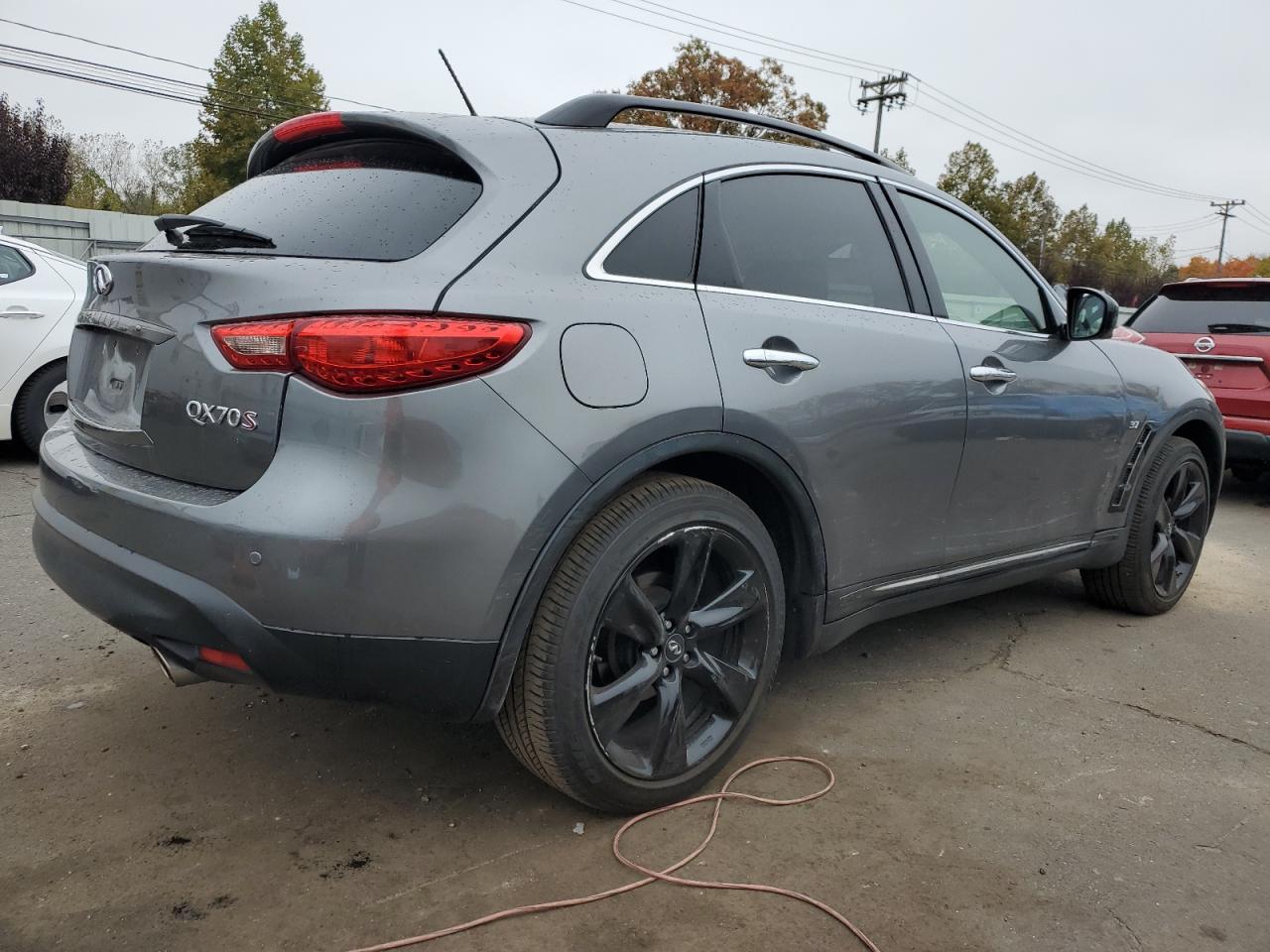 INFINITI QX70 2017 gray  gas JN8CS1MW7HM412940 photo #4