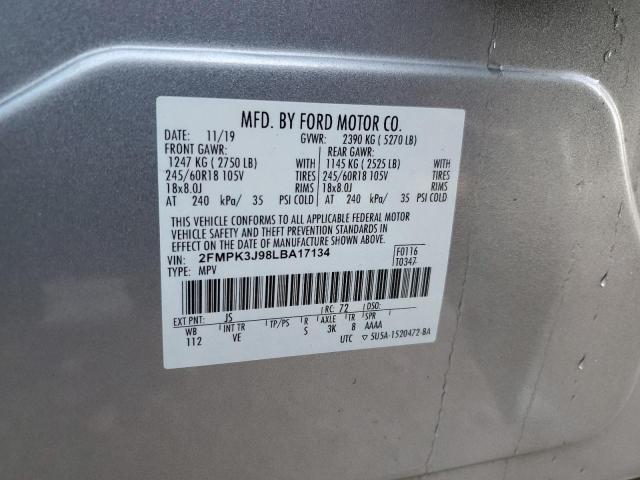 2020 FORD EDGE SEL - 2FMPK3J98LBA17134
