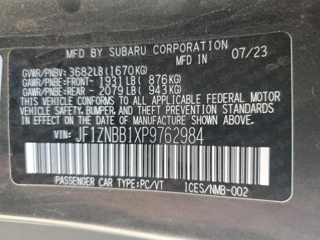 2023 TOYOTA GR 86 JF1ZNBB1XP9762984