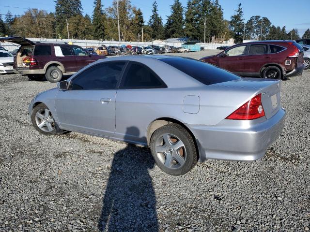 HONDA CIVIC EX 2004 silver  gas 1HGEM22924L015476 photo #3