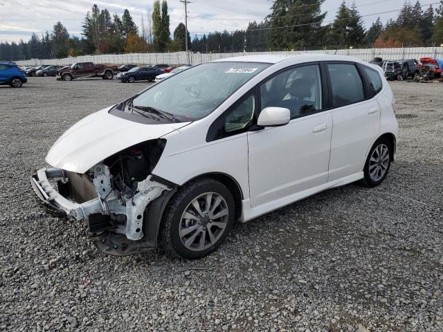 HONDA FIT SPORT 2013 white  gas JHMGE8H5XDC068078 photo #1