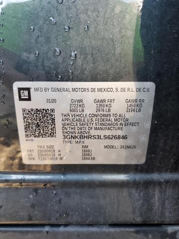 2020 CHEVROLET BLAZER 2LT - 3GNKBHRS3LS626846