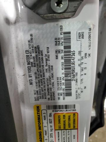 VIN 3FA6P0RU1JR147365 2018 Ford Fusion, Titanium/Pl... no.12