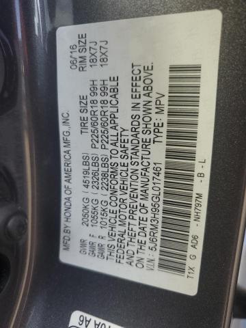 2016 HONDA CR-V TOURI - 5J6RM3H95GL017461