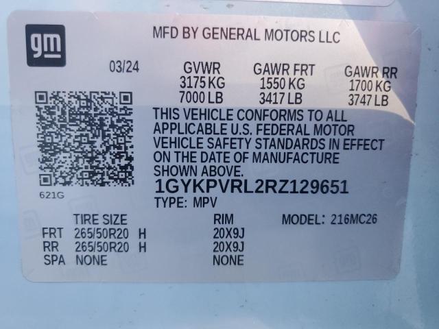 2024 CADILLAC LYRIQ SPOR - 1GYKPVRL2RZ129651