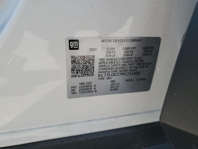2024 CHEVROLET TRAX 1RS - KL77LGE27RC215442