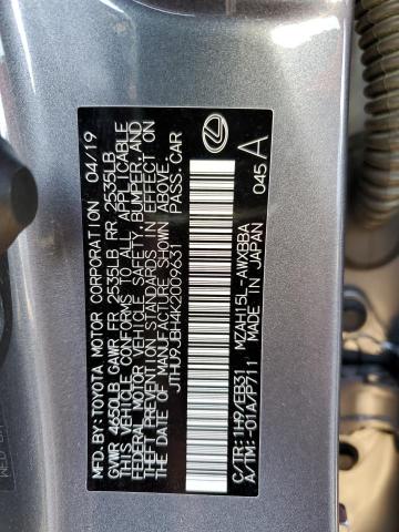 2019 LEXUS UX 250H - JTHU9JBH4K2009631