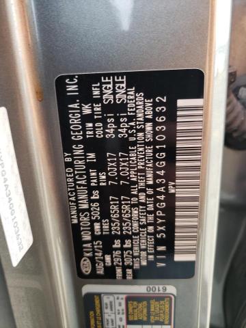 2016 KIA SORENTO LX - 5XYPG4A34GG103632