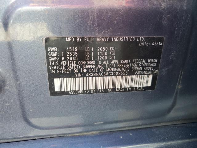 2016 SUBARU LEGACY 2.5 - 4S3BNAC68G3002555