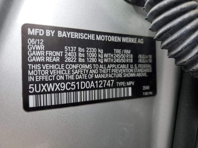 VIN 5UXWX9C51D0A12747 2013 BMW X3, Xdrive28I no.13