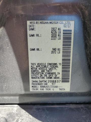 2017 NISSAN ALTIMA 2.5 - 1N4AL3AP7HC208837