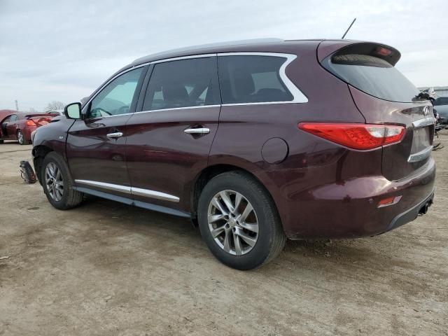 INFINITI QX60 2015 burgundy  gas 5N1AL0MM4FC559305 photo #3