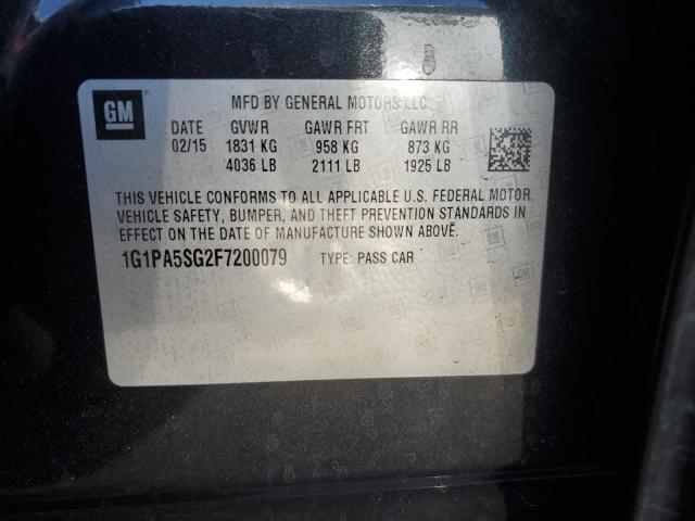 2015 CHEVROLET CRUZE LS - 1G1PA5SG2F7200079