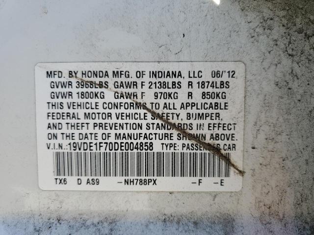 VIN 19VDE1F70DE004858 2013 Acura ILX, 20 Tech no.13