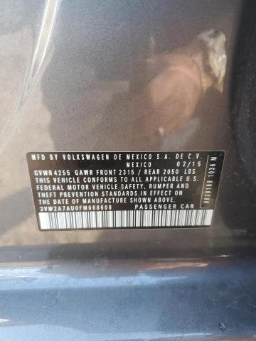 2015 VOLKSWAGEN GOLF TDI 3VW2A7AU0FM068608