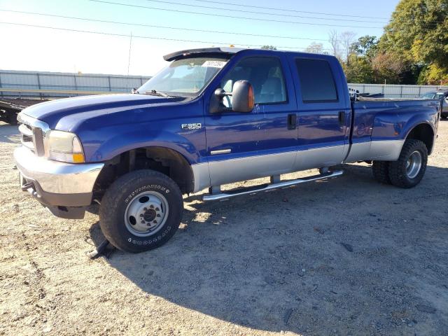 FORD F350 SUPER 2003 blue crew pic diesel 1FTWW33P43EB78603 photo #1