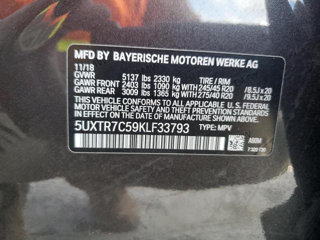 2019 BMW X3 SDRIVE3 - 5UXTR7C59KLF33793