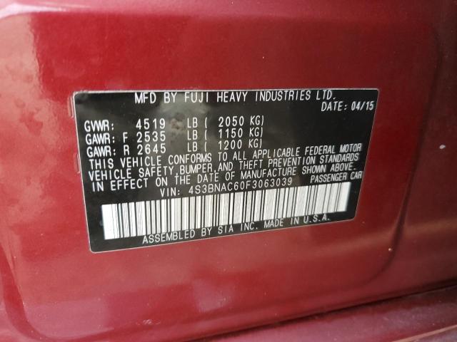 2015 SUBARU LEGACY 2.5 - 4S3BNAC60F3063039